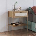 Ver imagem 7 de Mesa de Cabeceira com 1 Gavetas 50cm Arlo A10 Hanover/dourado - Mpozenato