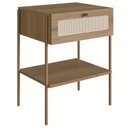 Ver imagem 1 de Mesa de Cabeceira com 1 Gavetas 50cm Arlo A10 Hanover/dourado - Mpozenato