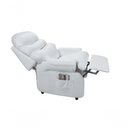 Ver imagem 3 de Poltrona Reclinável Barão Cílios Lashes com Assento de Elevação Corano Branco Branco 036