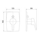 Ver imagem 3 de Acabamento Monocomando para Banheira e Chuveiro Docol Nexus 502806 1/2" Cromado
