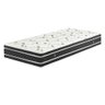Cama Box Baú Solteiro Colchão Molas Ensacadas + Box Sintético Preto 65x88x188 - Preto - 5