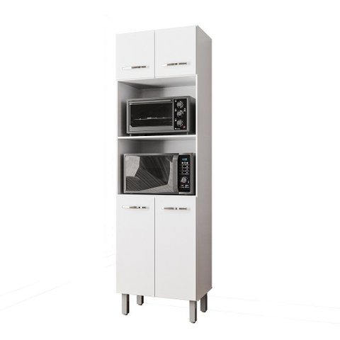 Paneleiro Torre Quente Mara 4 Portas - Branco Móblis
