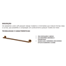 Porta-toalhas de Banho Toalheiro Barra 60 Cm em Metal - Lorenzetti Rose Gold Brilhante 2040 R82 - 2