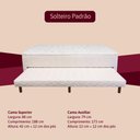 Ver imagem 3 de Bicama Solteiro Bege Orthocrin D28 Alto Suporte 88x188x54