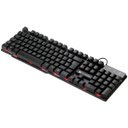 Ver imagem 3 de TECLADO GAMER HYDRA 107 TECLAS + 12 MULTIMÍDIA COM LED VERMELHO SENSACAO TECLA MECANICA - GT702