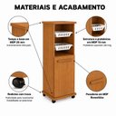 Ver imagem 5 de Fruteira para Cozinha 2 Cestos 1 Porta com Prateleira Removível Paraná Espresso Móveis