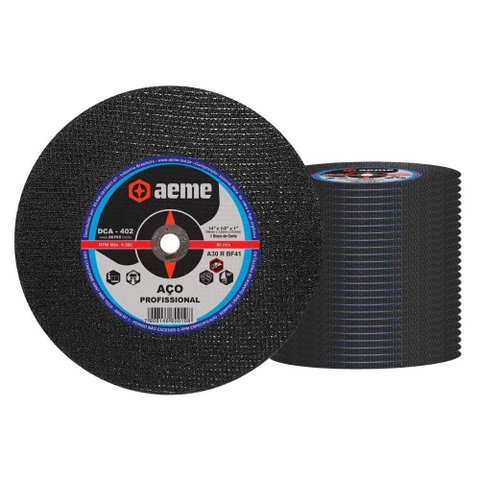 Disco Corte Aeme Aço Dca 402 14x1/8x1 2t (355x3.2x25.4) 25 Unidades