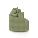 Ver imagem 5 de Sofá Living Decorativo Salinas 2 Lugares com Almofadas 210cm Modulado Bouclê Verde G33- Gran Belo