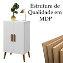 Ver imagem 5 de Armário Multiuso Sapateira Pés Retrô 2 Portas Carly Branco