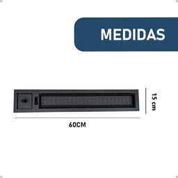 Lareira a Gás Interna de Embutir 60cm:lareira a Gás Glp 60 Cm - 4