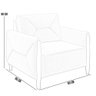 Kit Sofá 03 Lugares Sala Estar 220cm Com 02 Poltronas Berilo Pés Madeira M03 Veludo Cinza - Lyam - 8
