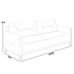 Kit Sofá 03 Lugares Sala Estar 220cm Com 02 Poltronas Berilo Pés Madeira M03 Veludo Cinza - Lyam - 7