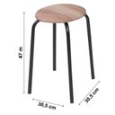 Ver imagem 7 de Conjunto Mesa Dobrável 72x72cm Tampo BP com 4 Banquetas Expert 