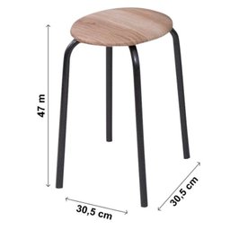 Conjunto Mesa Dobrável 72x72cm Tampo BP com 4 Banquetas Expert  - 7