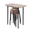 Ver imagem 5 de Conjunto Mesa Dobrável 72x72cm Tampo BP com 4 Banquetas Expert 