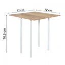 Ver imagem 3 de Conjunto de Mesa Dobrável Bp com 4 Banquetas Espuma D12 Expert