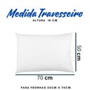 Ver imagem 2 de Travesseiro Real Látex Natural 50x70cm Antiácaro Duoflex Cor Branco