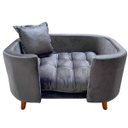 Ver imagem 1 de Sofá Caminha Pet Luxo em Sued Premium Sua Casa Decor Cinza