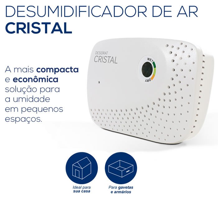 Desumidificador Elétrico Desidrat Compact Cristal 110v/220v - 5