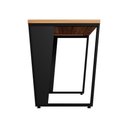 Ver imagem 5 de Mesa Industrial Escritório 90cm X 60cm Pés Metal F5 Office Cor:nogal com Preto