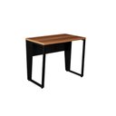 Ver imagem 3 de Mesa Industrial Escritório 90cm X 60cm Pés Metal F5 Office Cor:nogal com Preto