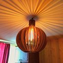 Ver imagem 1 de Luminária Teto Tipo Pendente em Mdf - Completa