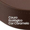Ver imagem 3 de Bandeja Hara Orgânica Mavie em Couro Ecológico 42x25x4,5 Cm:caramelo