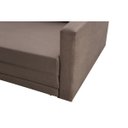 Ver imagem 6 de Sofá Cama 2 Lugares Suede Marrom Trancoso Classico 