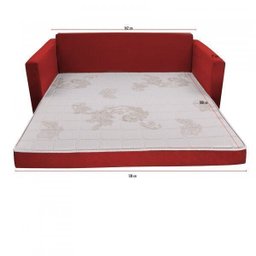 Sofá Cama 2 Lugares Suede Liso Trancoso  - 2