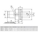 Ver imagem 3 de Adaptador Mandril Troca Rápida - Kwes/2b - 7,0 X 5,5 (m10 - G1/8" - 1/4" - 3/8")
