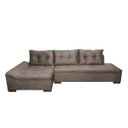 Ver imagem 2 de Sofá 3 Lugares Chaise Vel Rústico Guarapari 