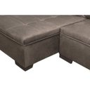 Ver imagem 4 de Sofá 3 Lugares Chaise Vel Rústico Guarapari 