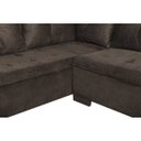 Ver imagem 7 de Sofá de Canto 5 Lugares com Chaise 3,30m Suede Marrom
