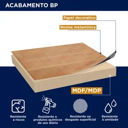 Arara com Espelho Concept CabeCasa MadeiraMadeira - 9