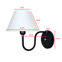 Ver imagem 2 de Luminária de Parede Colonial Americana Cúpula Plástico - Soquete E-27 - Abf Luminárias:preto