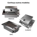 Ver mais imagens de Churrasqueira Elétrica Premium Inox - com Tampa Abafadora Inox 430 / 3.2 Kw | 220V