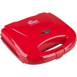 Sanduicheira Grill Kian 750w Vermelha Chapa Antiaderente 110v - 2