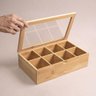 Caixa Organizadora de Bambu Oikos com 8 Divisórias Retangular - 3
