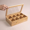 Ver imagem 3 de Caixa Organizadora de Bambu Oikos com 8 Divisórias Retangular