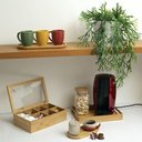 Ver imagem 2 de Caixa Organizadora de Bambu Oikos com 8 Divisórias Retangular