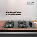 Ver imagem 5 de Kit Balcão Cozinha Branco com Cooktop a Gás 4 Bocas Bivolt Branco Bivolt