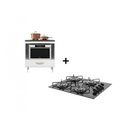 Ver imagem 2 de Kit Balcão Cozinha Branco com Cooktop a Gás 4 Bocas Bivolt Branco Bivolt