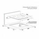 Ver imagem 6 de Kit Balcão Cozinha Branco com Cooktop a Gás 4 Bocas Bivolt Branco Bivolt