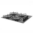 Ver imagem 3 de Kit Balcão Cozinha Branco com Cooktop a Gás 4 Bocas Bivolt Branco Bivolt