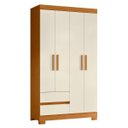 Ver imagem 4 de Guarda Roupa Piazza para Quarto Solteiro 4 Portas 2 Gavetas