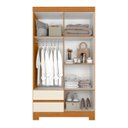 Ver imagem 3 de Guarda Roupa Piazza para Quarto Solteiro 4 Portas 2 Gavetas