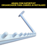 Kit com Duas Araras Cabideiros Rt Organizador de Cabides Aço Reforçado Loja Closet Quarto - 6