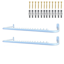 Ver imagem 2 de Kit com Duas Araras Cabideiros Rt Organizador de Cabides Aço Reforçado Loja Closet Quarto