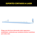 Ver imagem 6 de Kit com Duas Araras Cabideiros Rt Organizador de Cabides Aço Reforçado Loja Closet Quarto