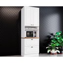 Ver imagem 1 de Módulo Cozinha Henn Americana Paneleiro 2 Portas e 2 Gavetas (1 Forno) 71.5cm Branco-nature